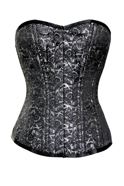 Kecia Overbust Silver Waist Training Corset