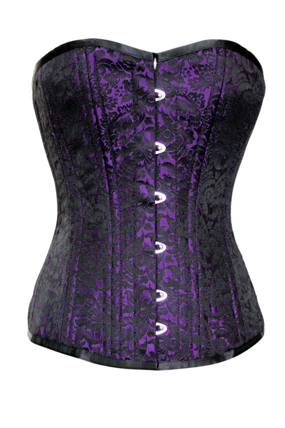 Celsa Overbust Purple Brocade Waist Traing Corset