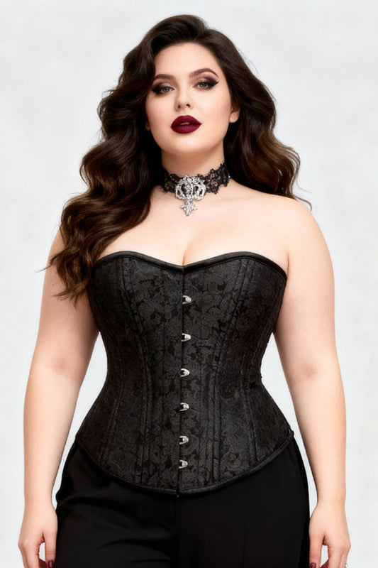 Lacoya Black Waist Trainer Overbust Corset