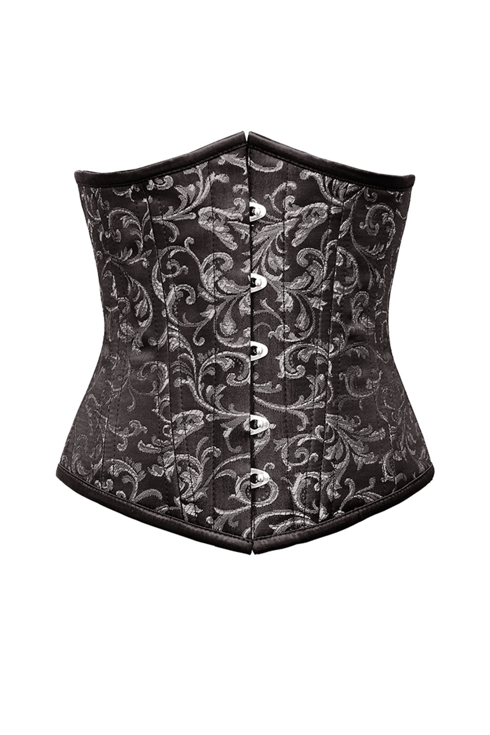 Alvena Silver Brocade Waist Trainer Corset