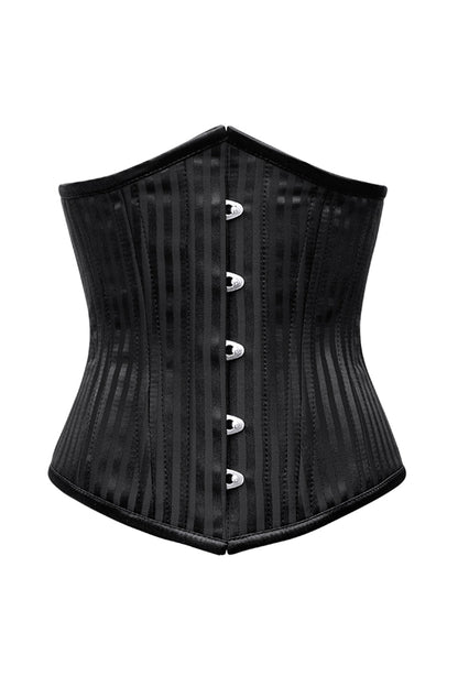 Poppie Waist Training Black Striped Corset