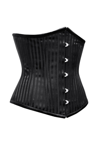 Poppie Waist Training Black Striped Corset