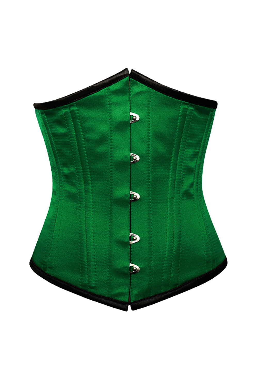 Terika Green Satin Underbust Waist Training Corset