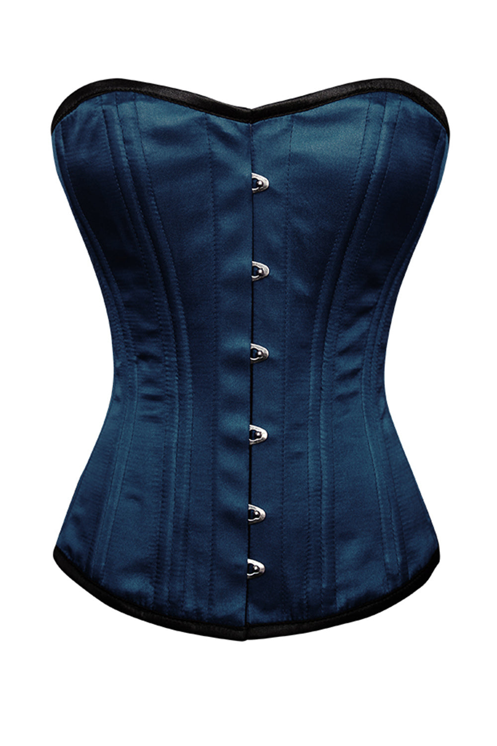 Shawnice Blue Satin Waist Trainer Overbust Corset