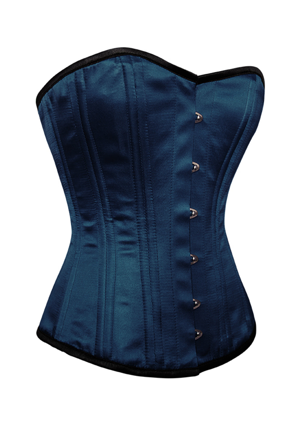 Shawnice Blue Satin Waist Trainer Overbust Corset