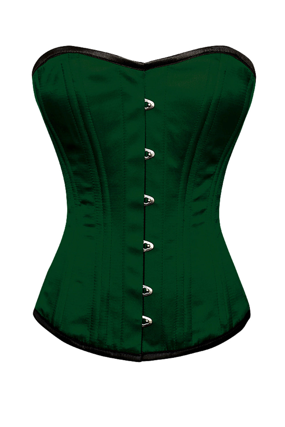 Joleesa Green Satin Waist Trainer Overbust Corset