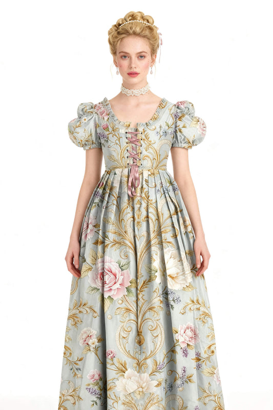 Misa Rococo Baroque with Rose Guinevere Corset Dress