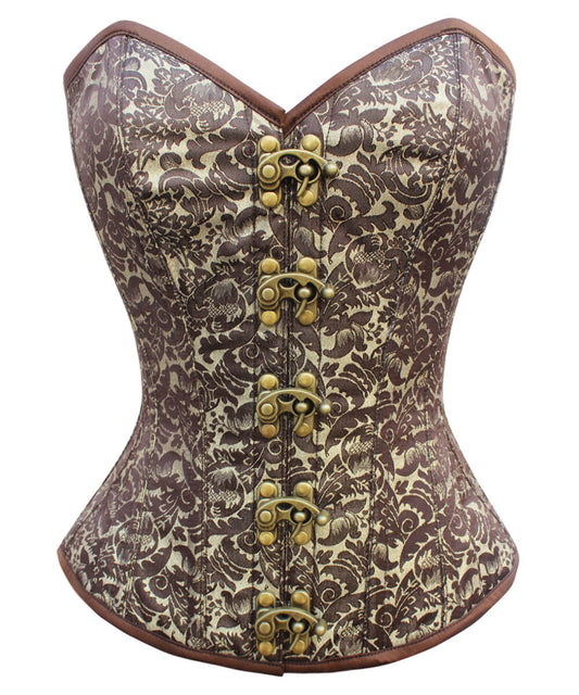 Destry Steampunk Brocade Overbust Corset