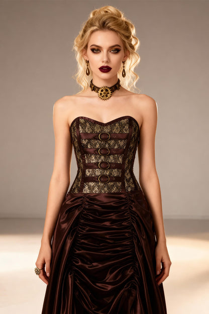 Katharina Overbust Steampunk Corset Dress