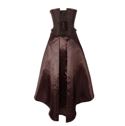 Trennen Steel Boned Steampunk Corset  Dress