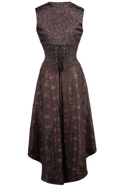Raleigh Steampunk Overbust Corset Dress with Shrug