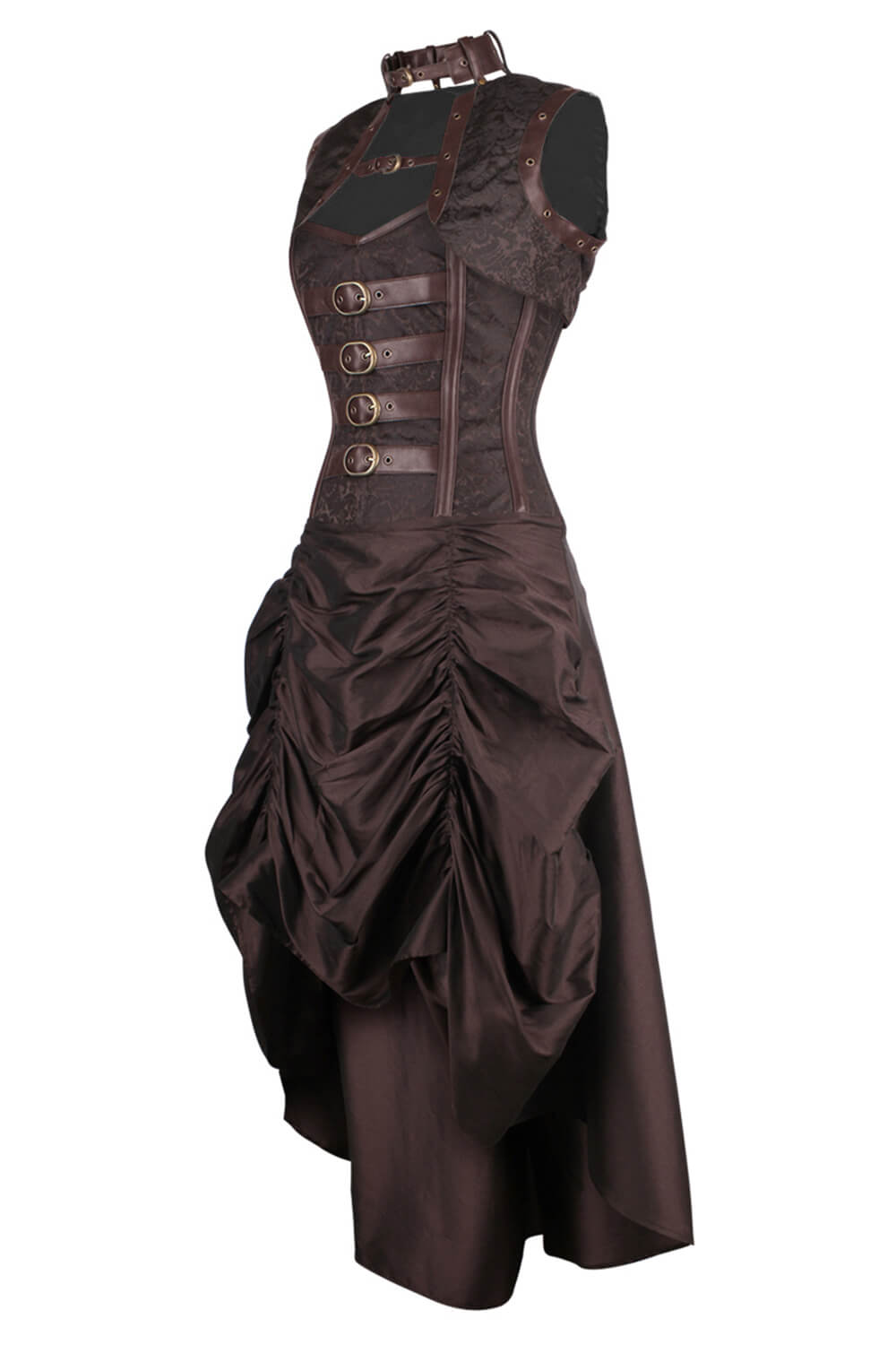 Floriano Overbust Steampunk Corset Dress with Shrug
