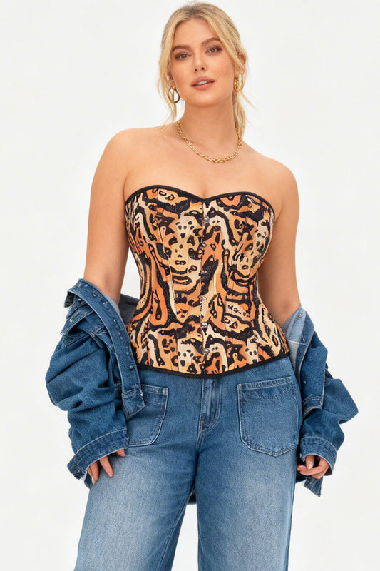 Brynleigh Luxe Animal Skin Pattern Corset