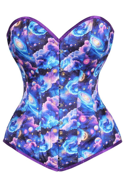 Alyvia Celestial Galaxy Cloud Overbust Corset