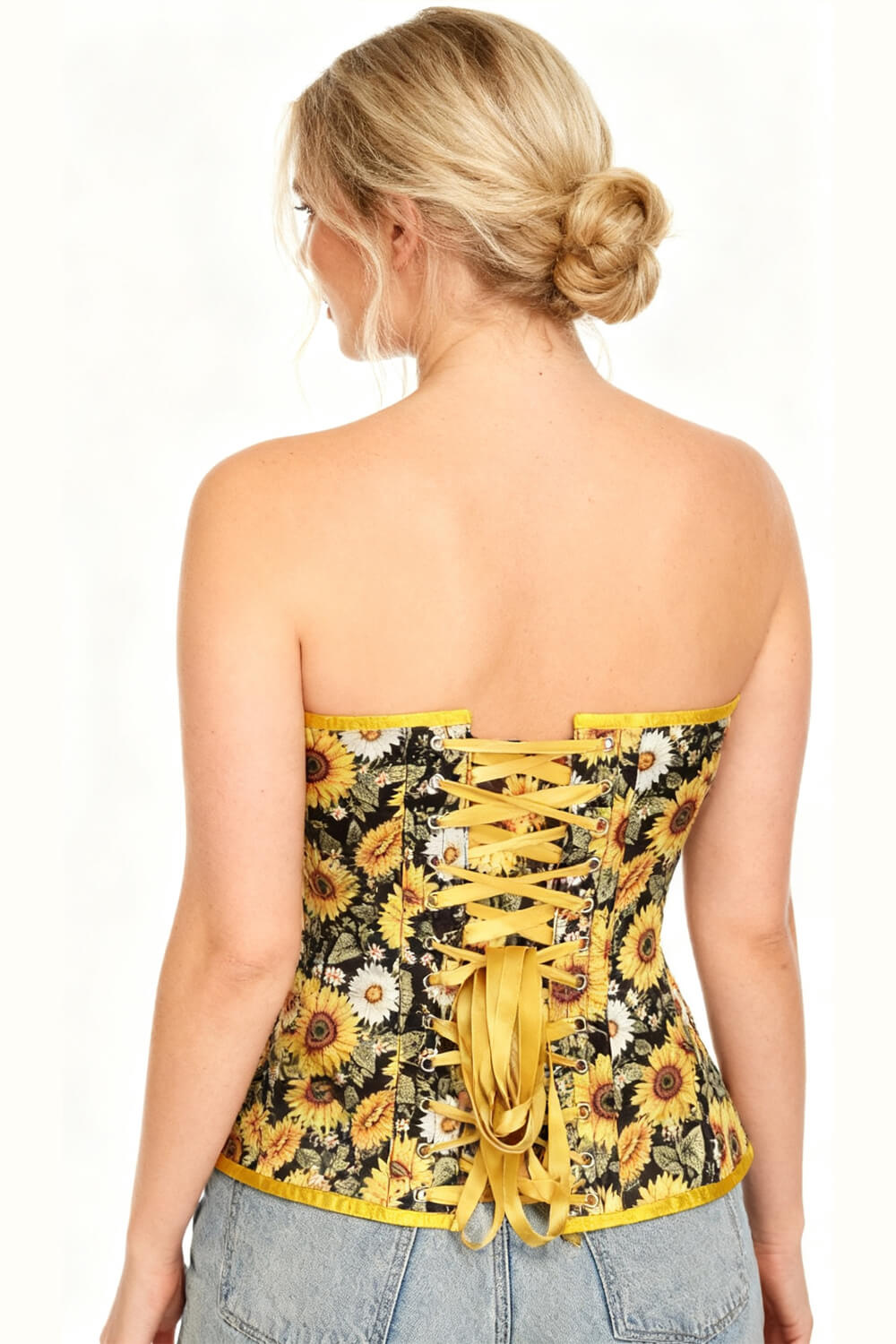 Emmarie Sunflower Daisy Garden Overbust Corset