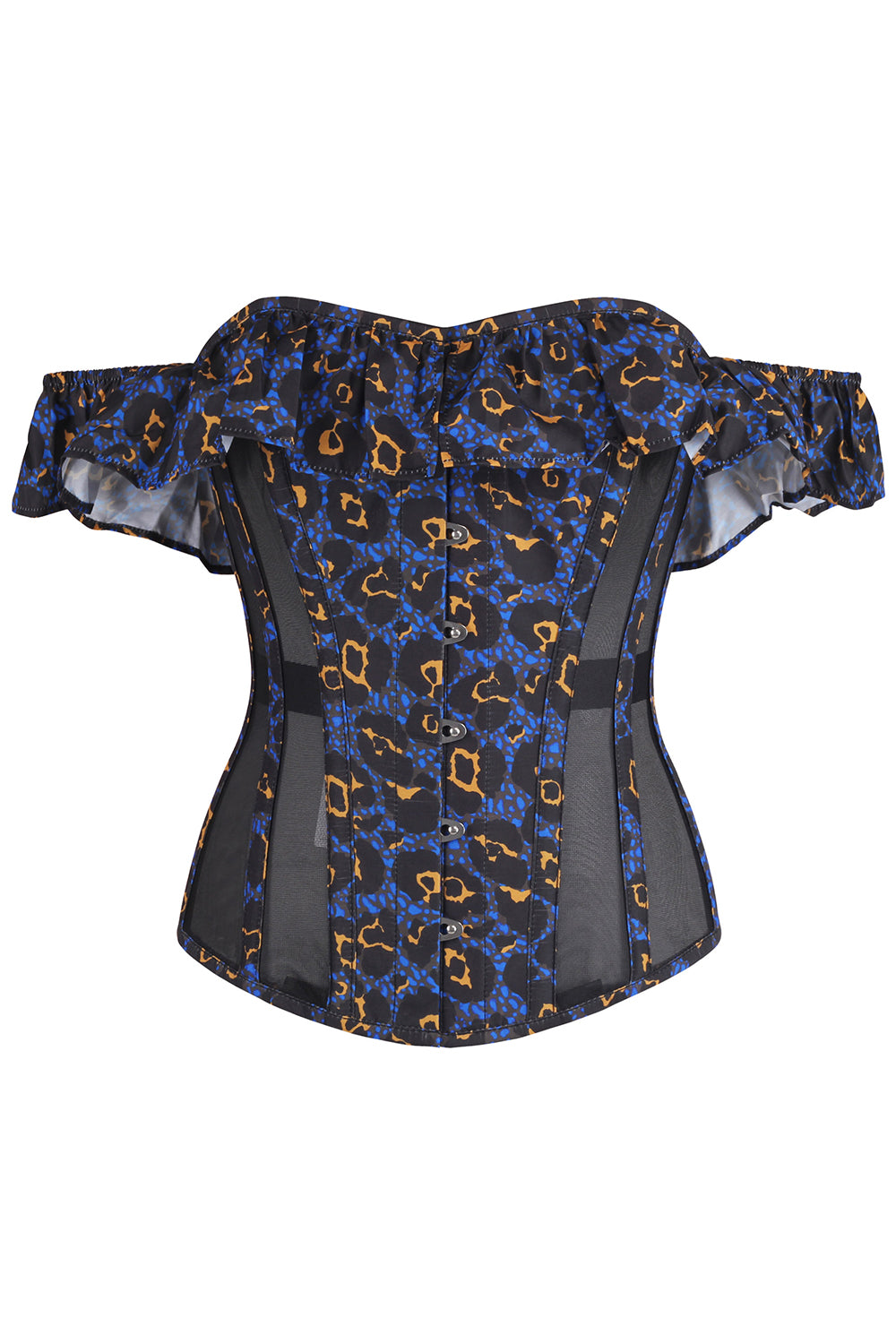 Brandyce Leopard Off Shoulder Corset