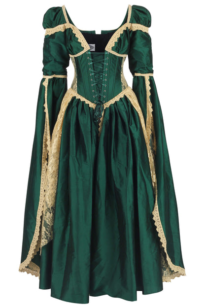 Loriann Rococo Green Elven Corset Dress