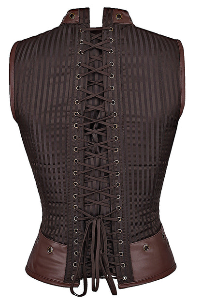 Detlef Steampunk Men's Overchest Corset
