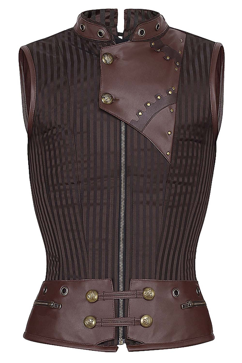 Detlef Steampunk Men's Overchest Corset