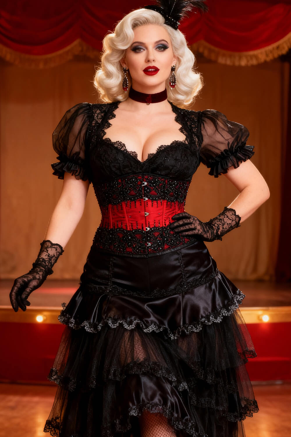 Mayana Red Underbust Couture Corset