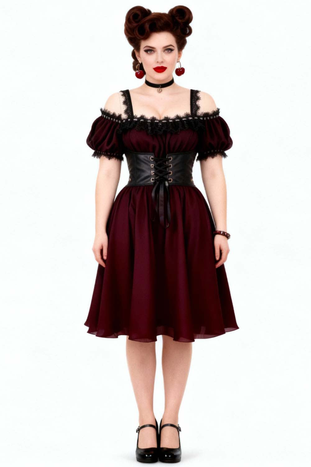 Brandace Off Shoulder Midi Dress