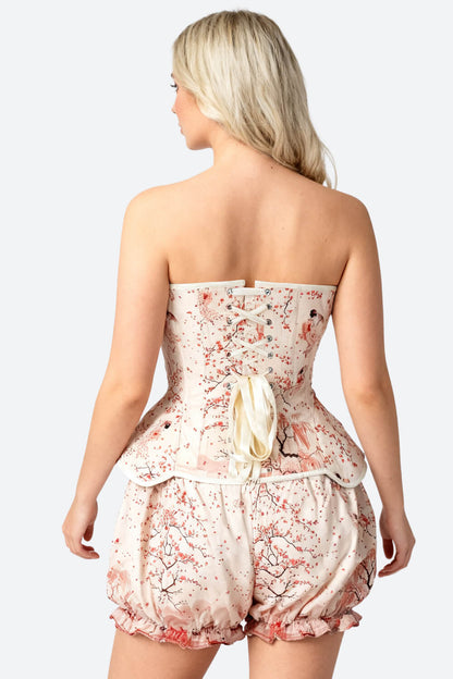 Carington Oriental Sakura Koi Corset & Bloomer Set