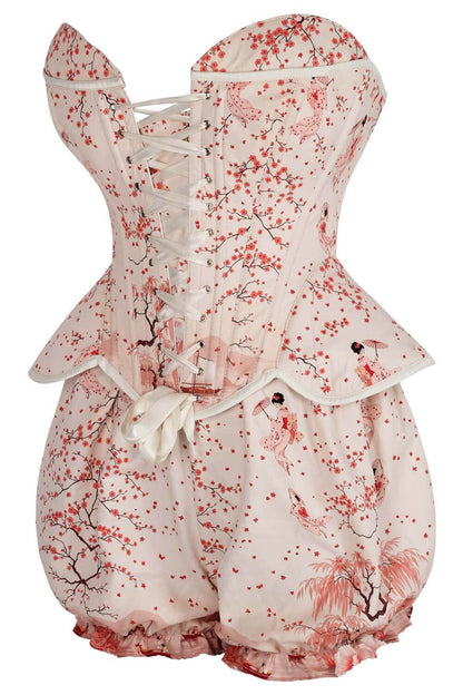 Carington Oriental Sakura Koi Corset & Bloomer Set