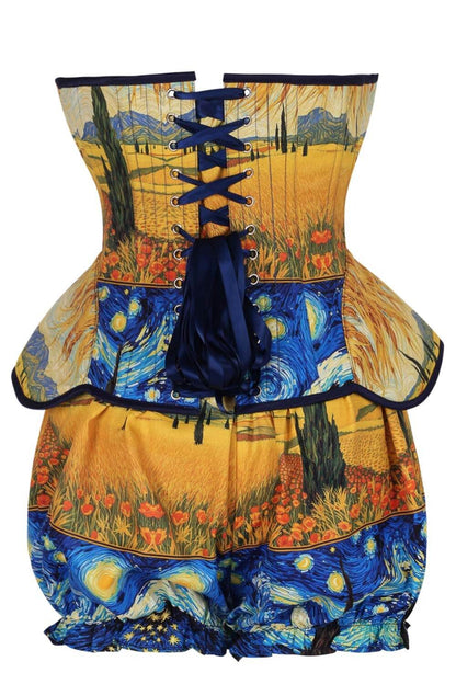 Kaylan Wheatfield Corset & Bloomer Set
