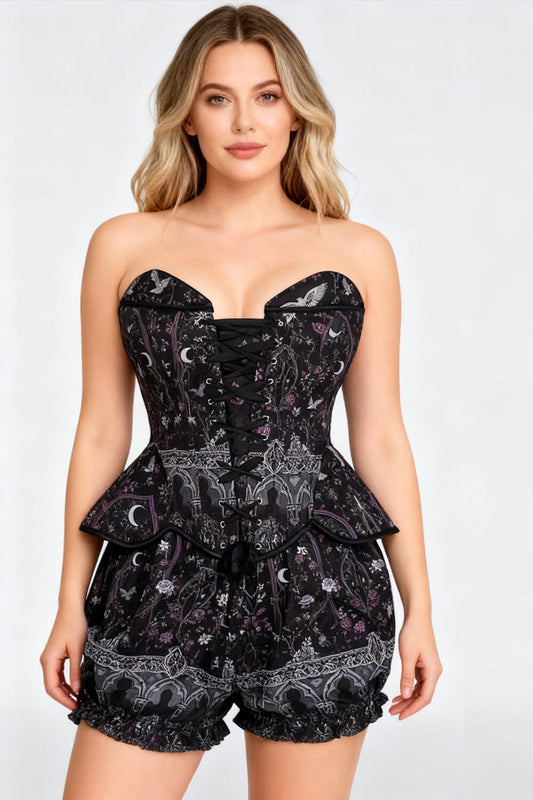 Kirin Celestial Gothic Arch Corset & Bloomer Set