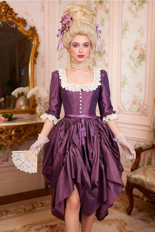 Haileigh Rococo Lilac Taffeta Bustle Skirt