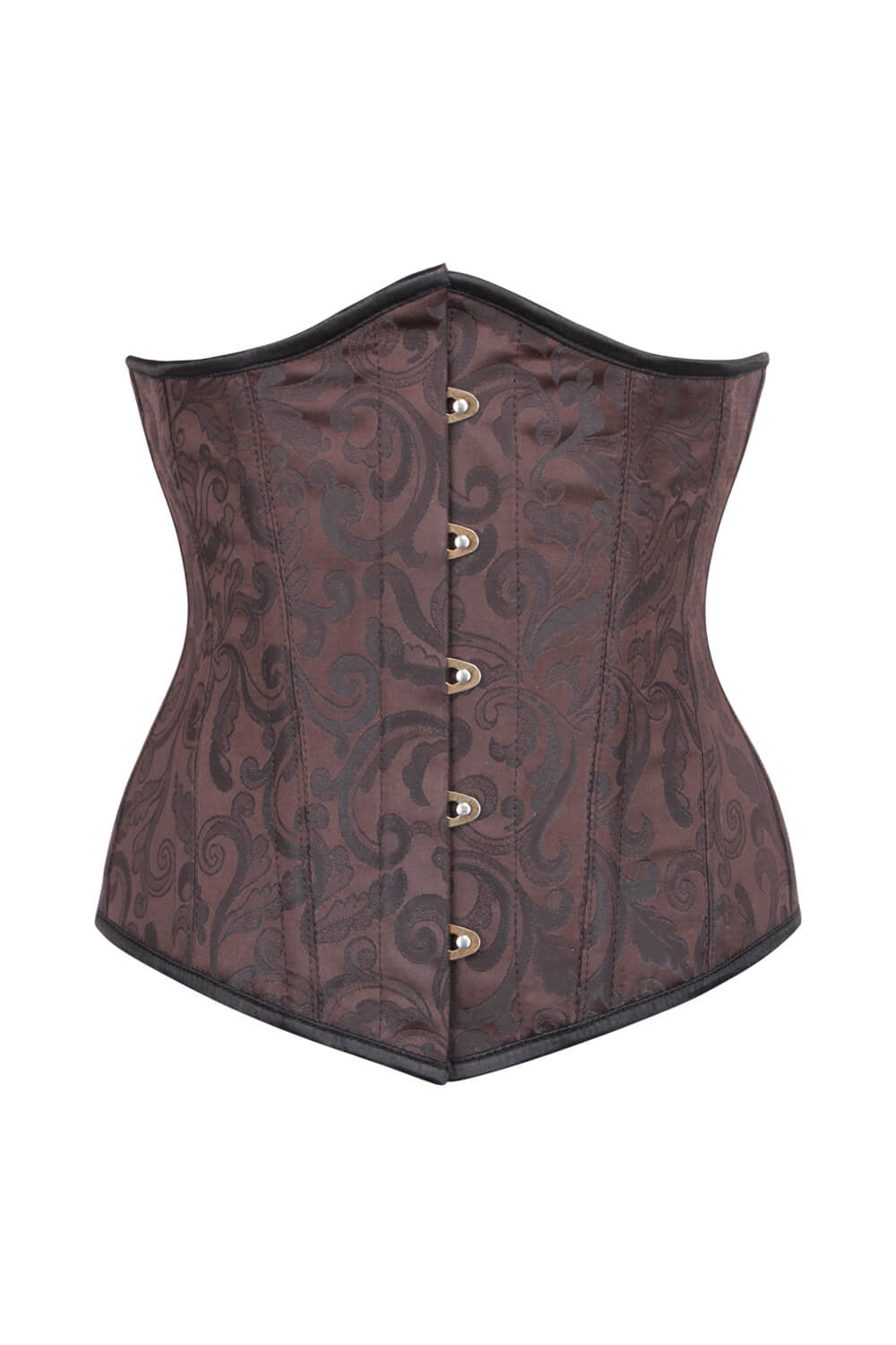 Jadien Waist Reducing Brown Brocade Corset