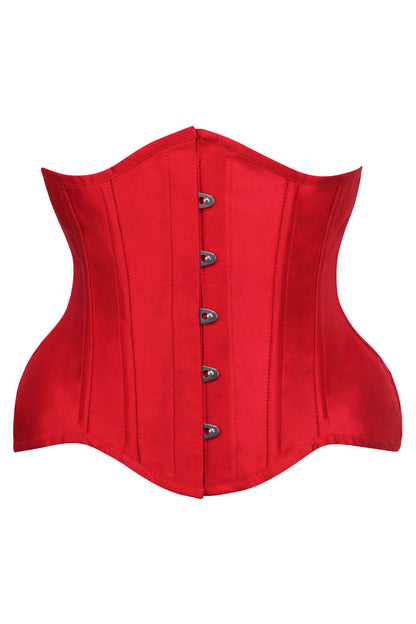 Maia Underbust Curvy Red Corset