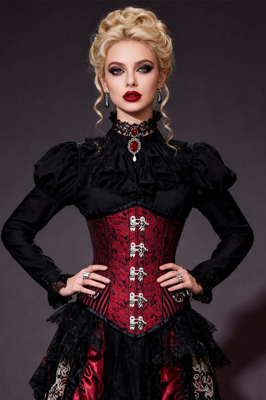Luz Underbust Brocade Steampunk Corset