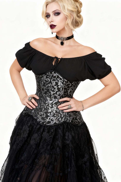 Bristol Brocade Waist Training Underbust Corset