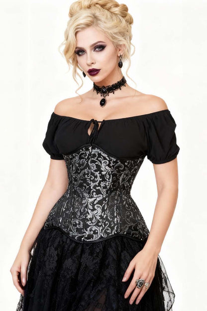 Bristol Brocade Waist Training Underbust Corset