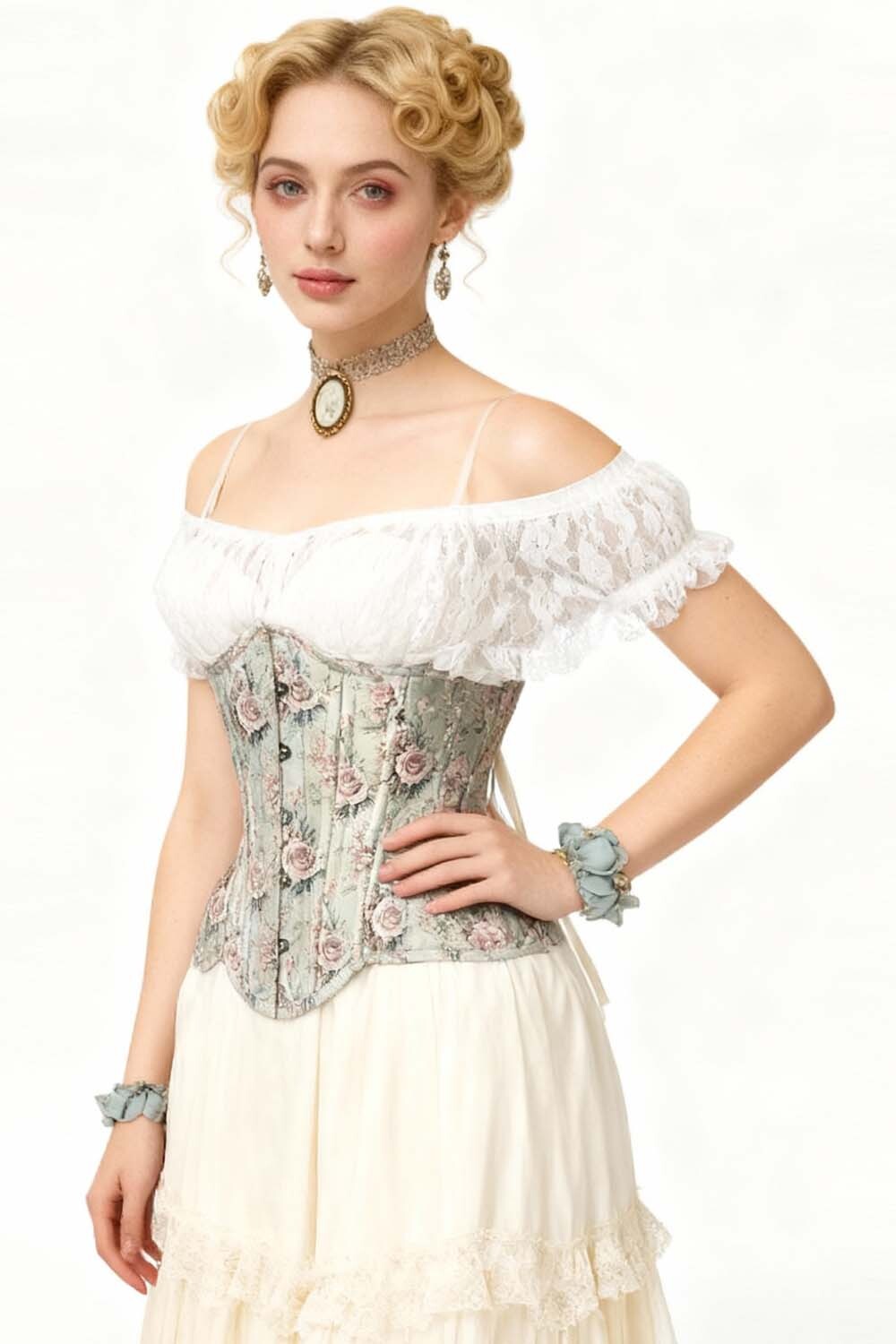 Amalia Victorian Inspired Curvy Waist Training Corset