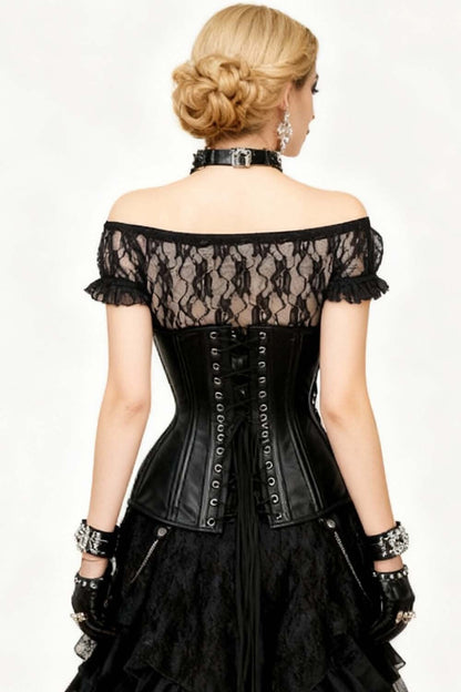 Maryam Black Waist Training Steampunk Corset
