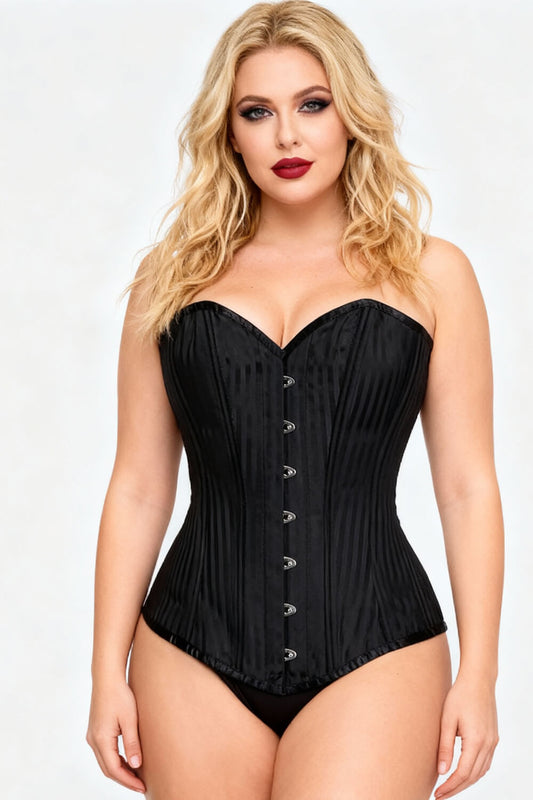 Zeke Waist Training Brocade Steel Boned Corset