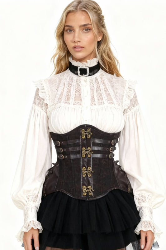 Leyla Curvy Waist Trainer in Clasp Opening