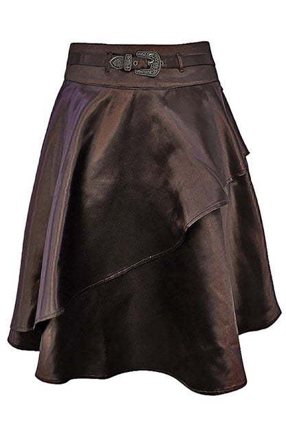 Shelby Brown Satin Steampunk Layered Skirt