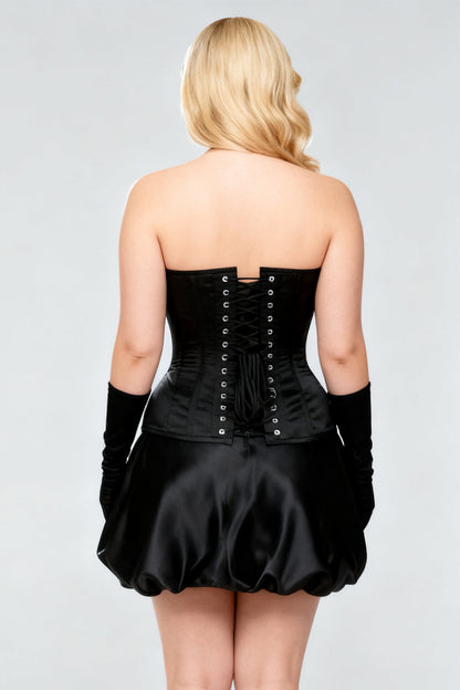 Arniesha Midnight Black Overbust Corset