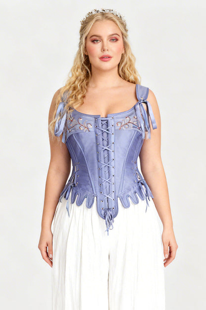 Powder Blue Dawnette Overbust Corset
