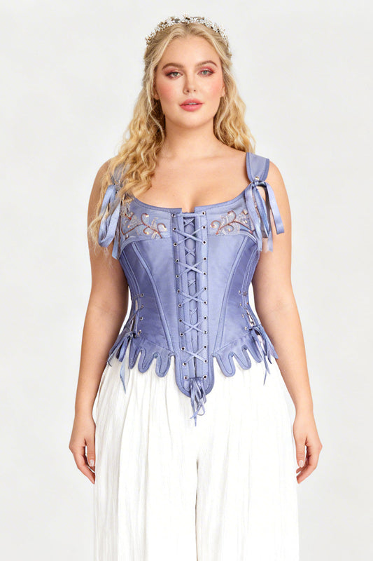 Powder Blue Dawnette Overbust Corset