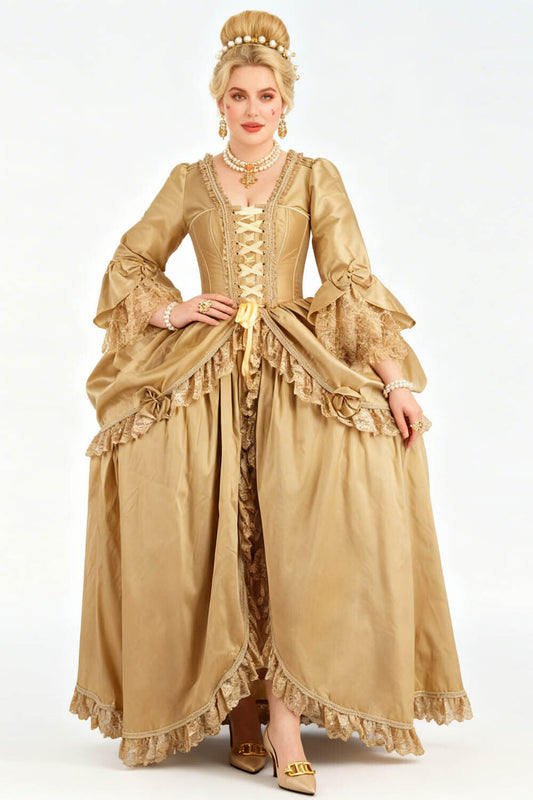 Gold Lynnsey Rococo Corset Dress