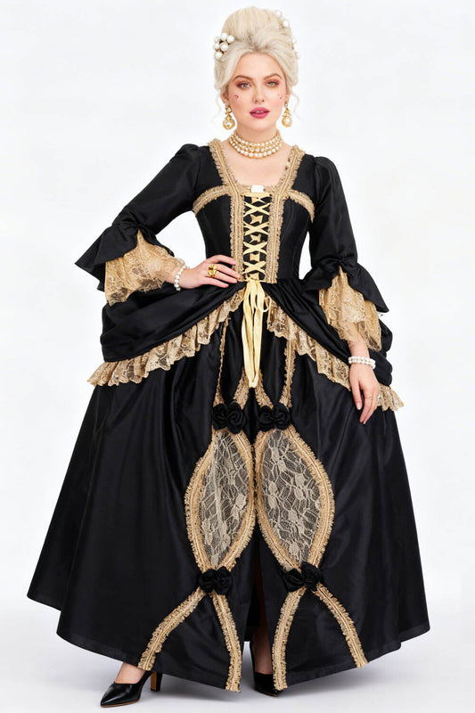 Black Gold Lynnsey Rococo Corset Dress