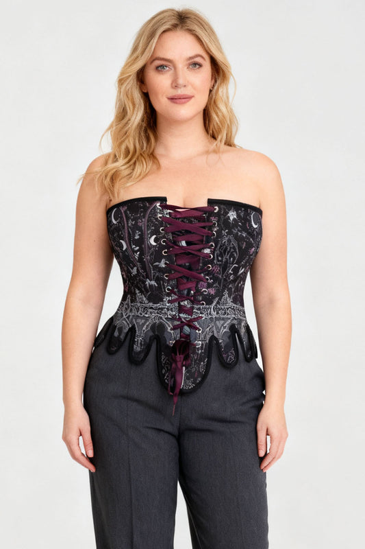 Midnight Celestial Rosel Overbust Corset