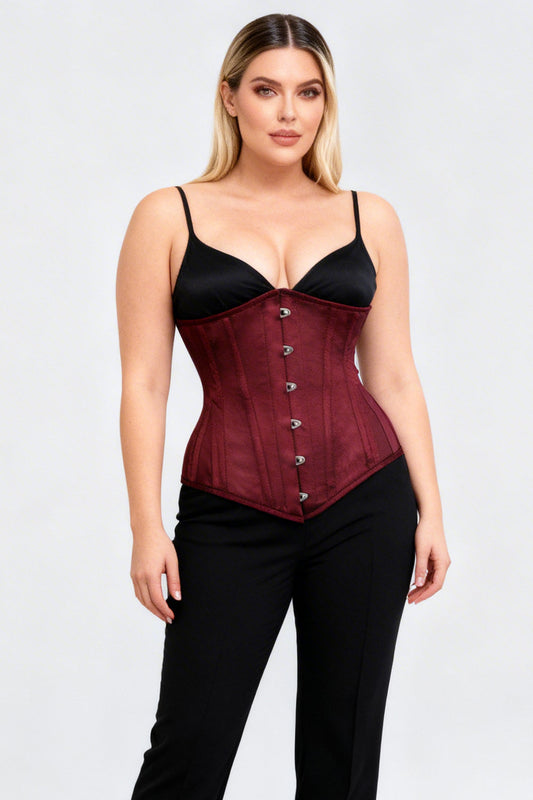Dannee Burgundy Underbust Corset