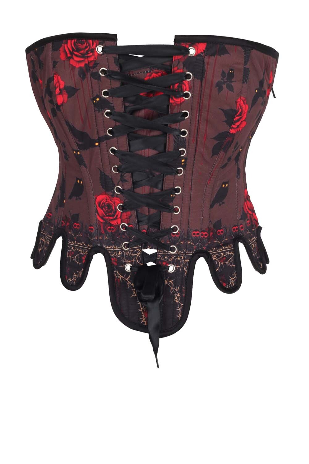 Burgundy Rosel Overbust Corset