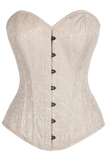 Ivory Cheray Waist Training Corset with Front Bust Opening