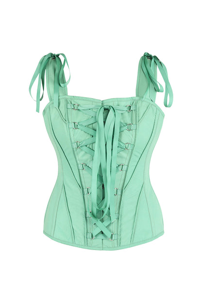 Sage Shunelle Overbust Corset with Ribbon Straps